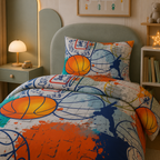 Basketball Sports Cotton Printed Quilt Cover Set