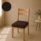 Jersey Cotton Seat Cover For Chair - Dark Brown