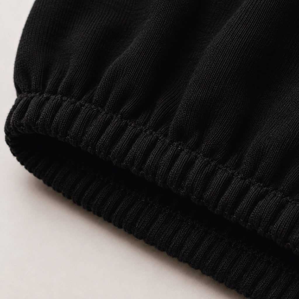 Jersey Cotton Seat Cover For Chair - Black