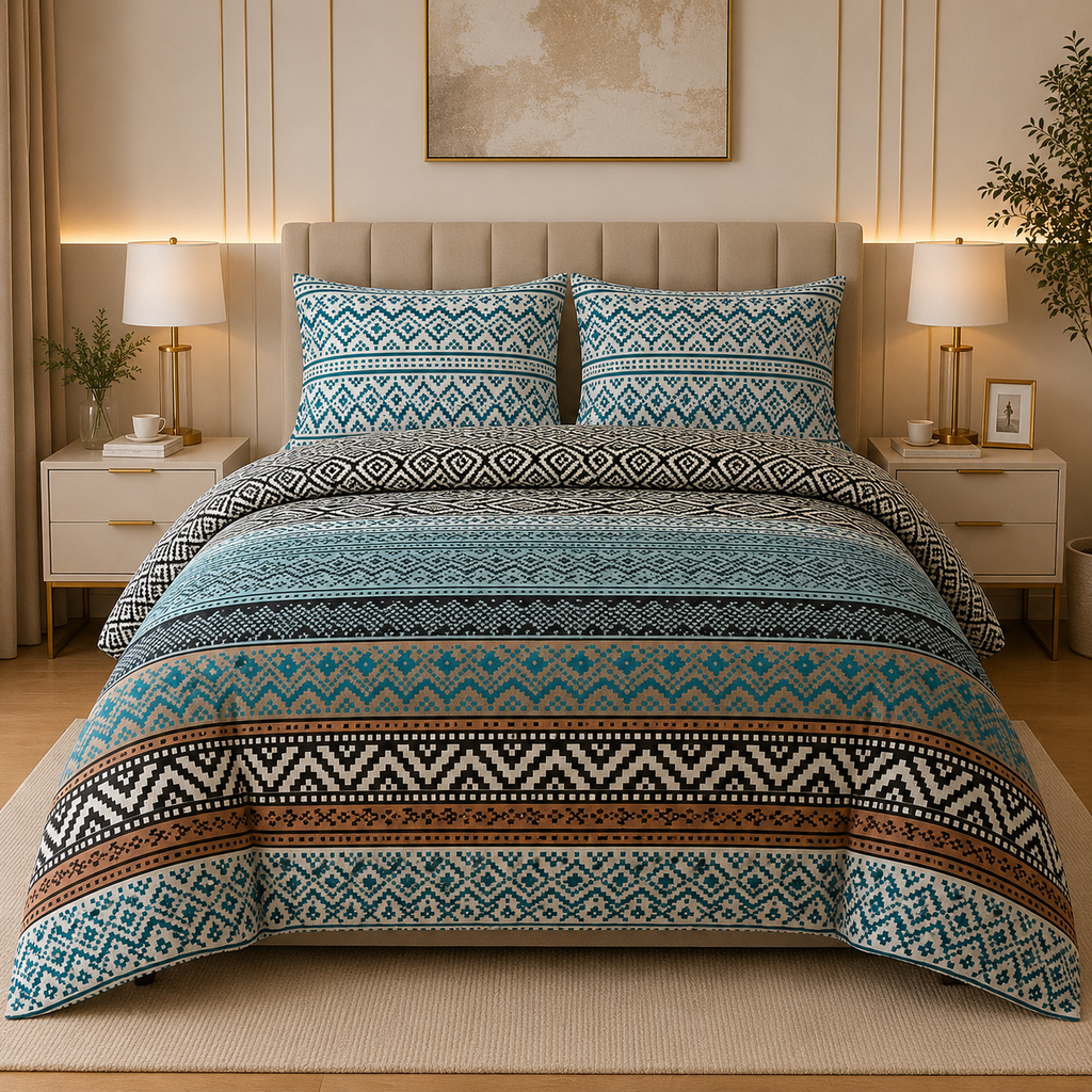 Percale Cotton Bed Sheet Set