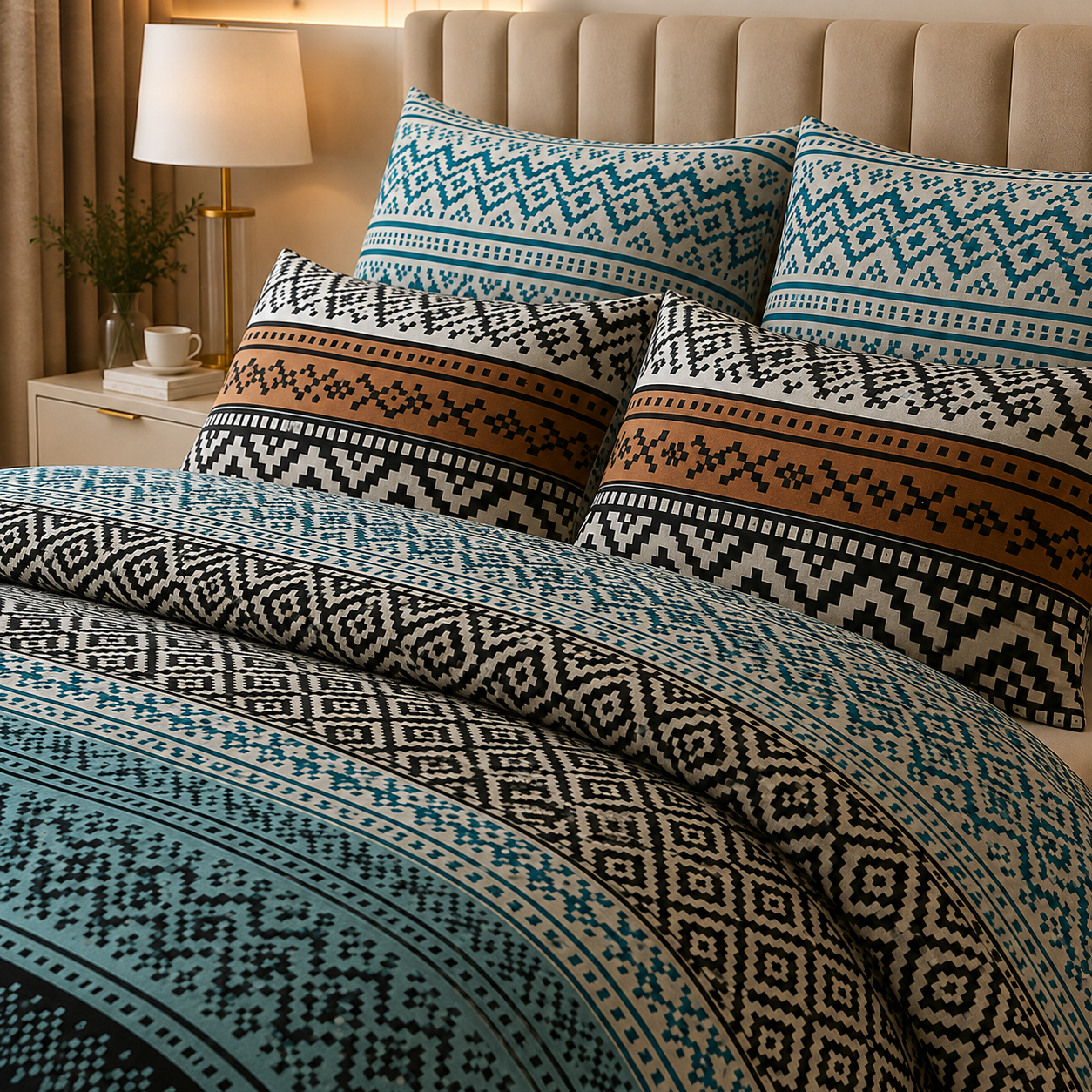 Percale Cotton Printed Quilt Cover Set