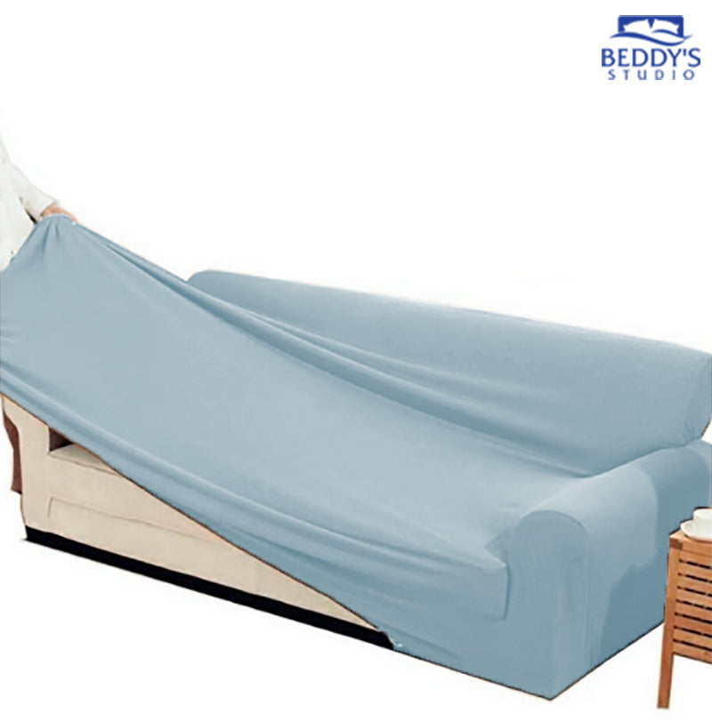 Jersey Sofa Covers - Sky Blue