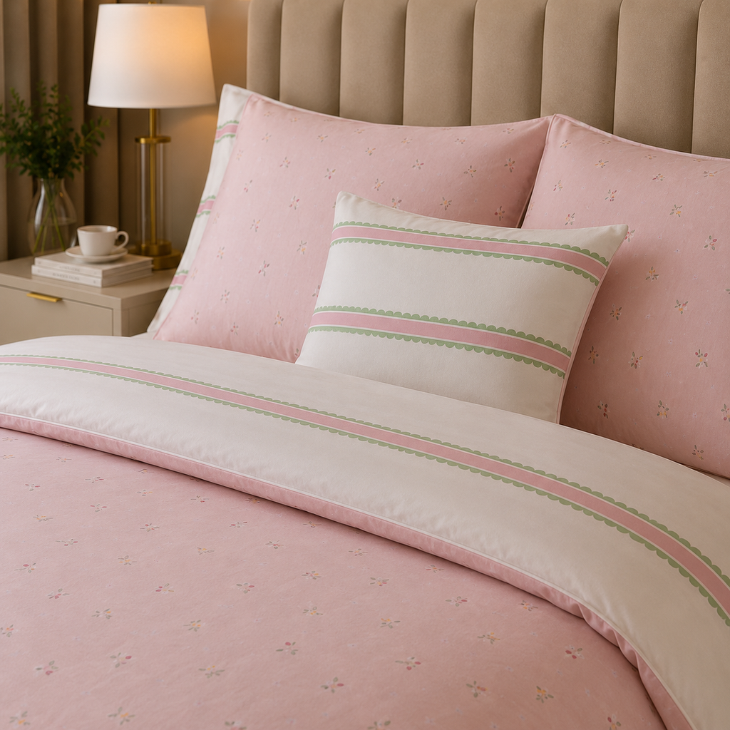Percale Cotton Printed Black Quilt Cover Set
