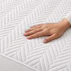 Jacquard Waterproof Mattress Protect - White