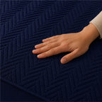 Jacquard Waterproof Mattress Protect - Blue