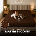 Jacquard  Waterproof Mattress Protect - Dark Brown