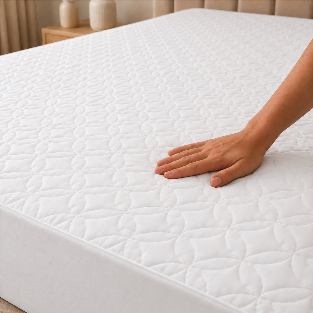 Quilted Waterproof Mattress Protect - White