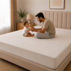 Quilted Waterproof Mattress Protect - White