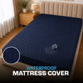 Quilted Waterproof Mattress Protect - Blue