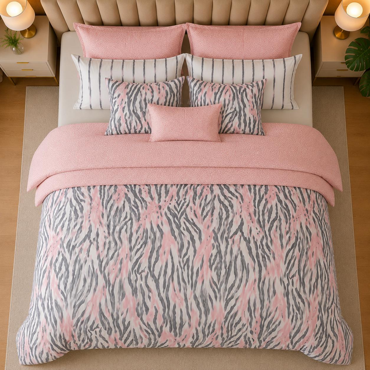 Percale Cotton Printed Quilt Cover Set