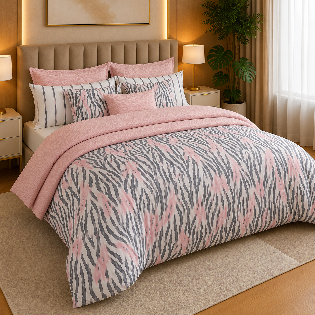 Percale Cotton Printed Quilt Cover Set