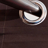 Plain Brown Window Curtains