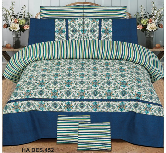 Cotton Printed Bed Sheet Set