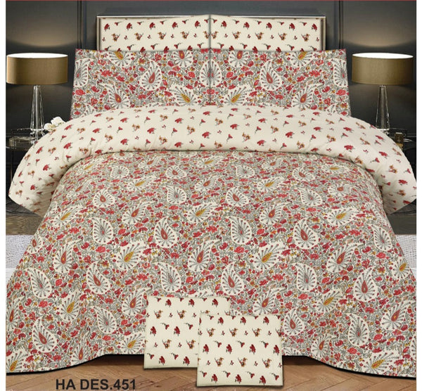 Cotton Printed Bed Sheet Set