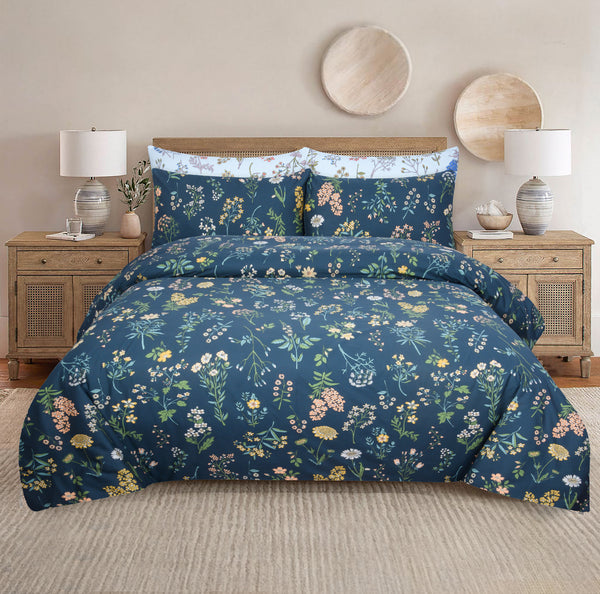 Percale Cotton Printed Quilt Cover Set