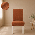 Stripe Tile Jaquard Fitted Chair Cover Sets - Copper