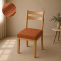 Stripe Tile Jaquard Seat Cover Sets For Chair - Copper