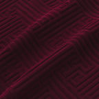 Stripe Tile Jaquard Seat Cover Sets For Chair - Maroon