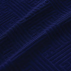 Stripe Tile Jaquard Fitted Chair Cover Sets - Blue
