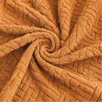 Stripe Tile Jacquard Fitted Sofa Cover - Copper