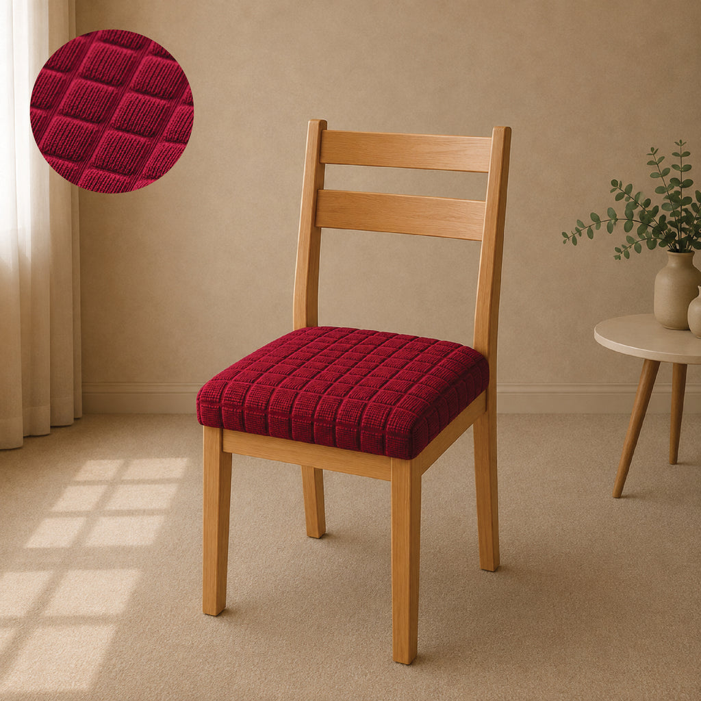 Bubble Turkish Seat Covers For Chair - Maroon