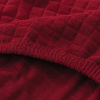 Bubble Turkish Fitted Chair Cover Sets - Maroon
