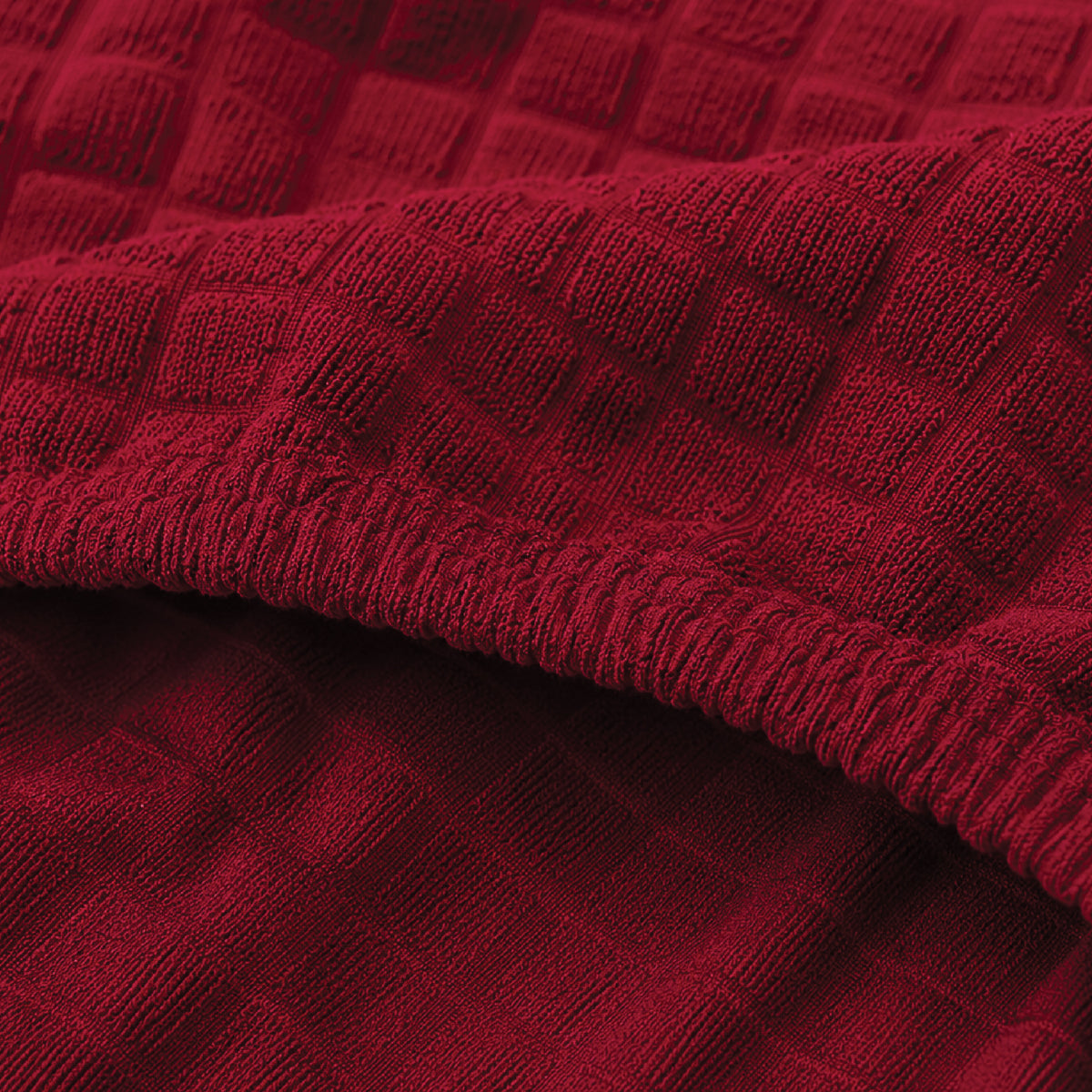 Bubble Turkish Fitted Chair Cover Sets - Maroon