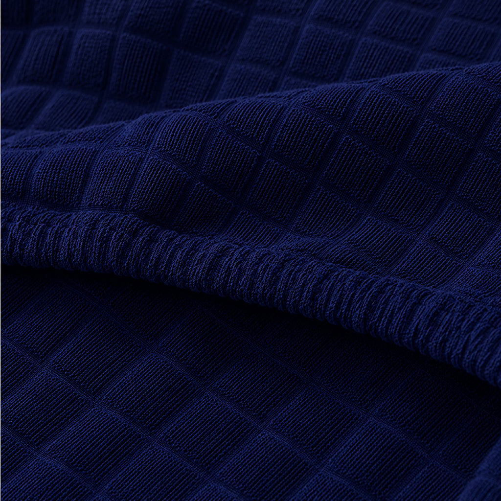 Bubble Turkish Fitted Chair Cover Sets - Blue