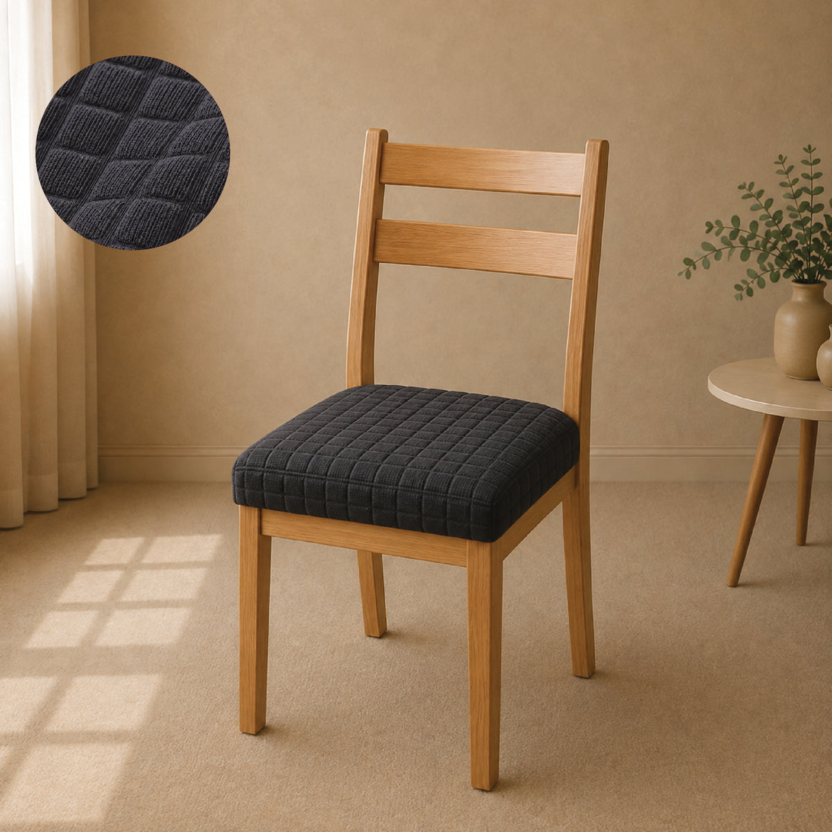 Bubble Turkish Seat Covers For Chair - Grey