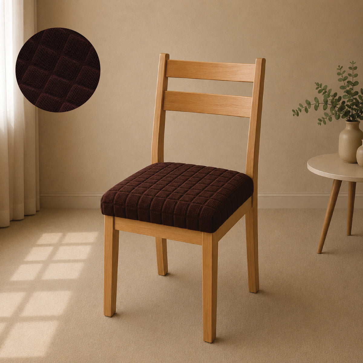 Bubble Turkish Seat Covers For Chair - Brown
