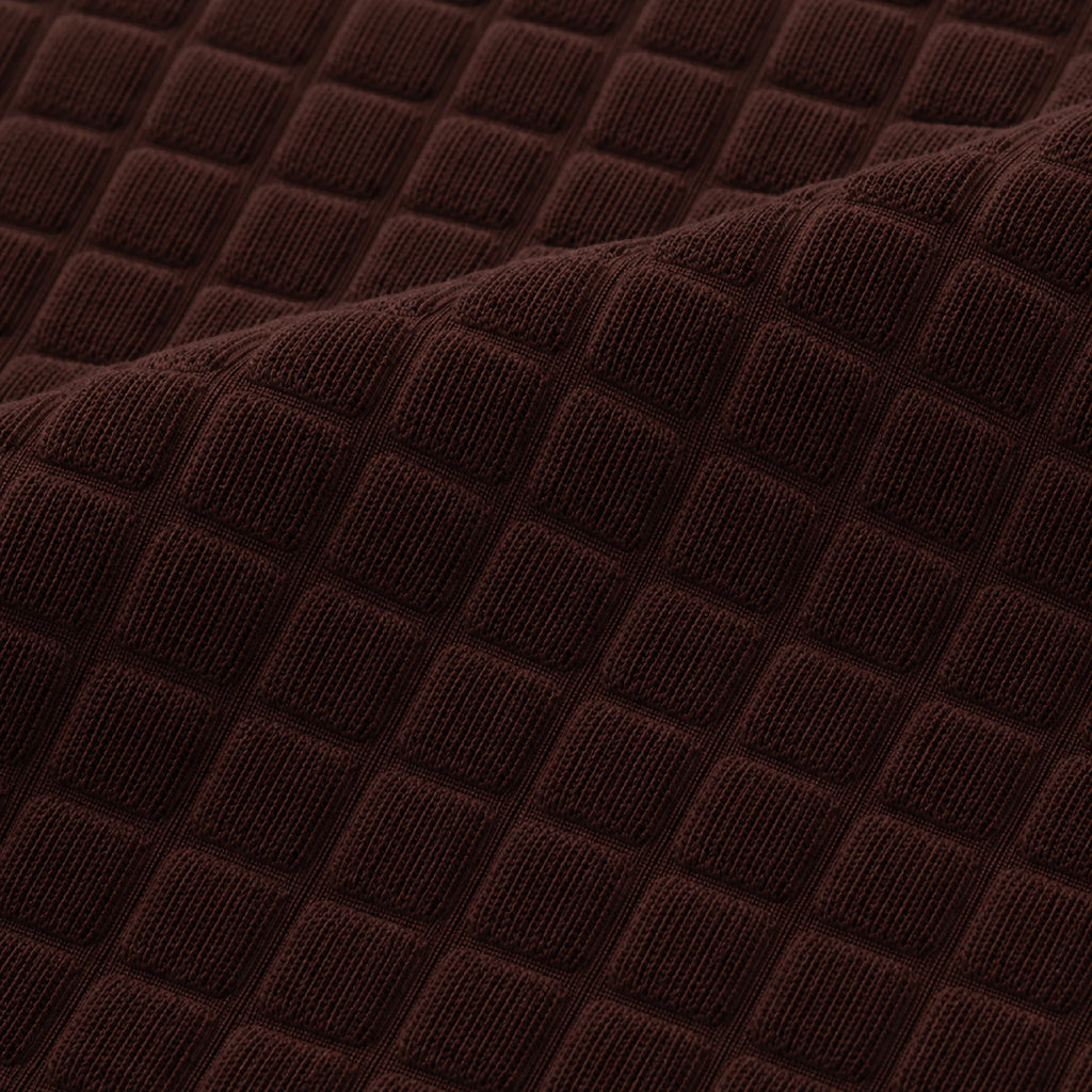 Bubble Turkish Fitted Chair Cover Sets - Brown