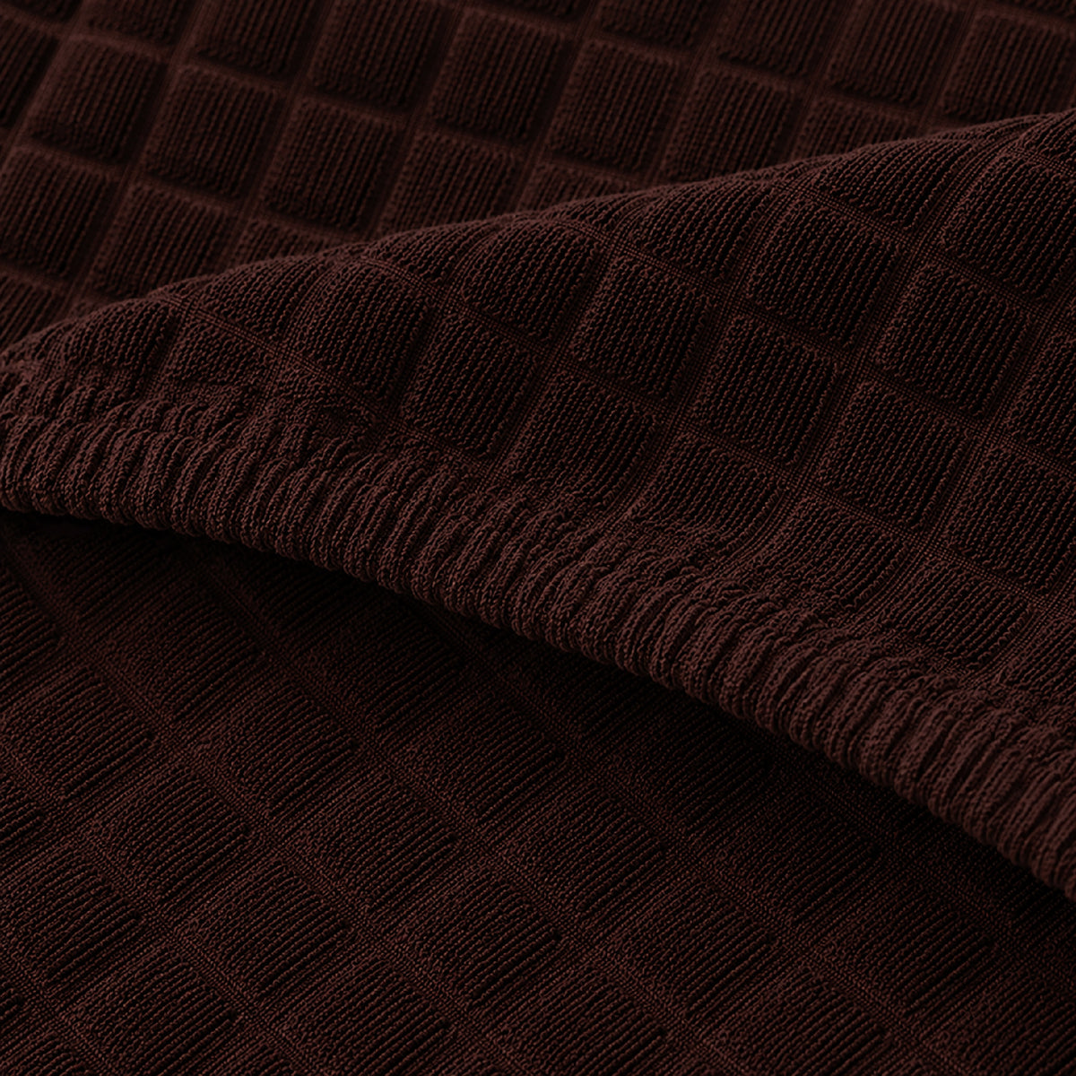 Bubble Turkish Fitted Chair Cover Sets - Brown