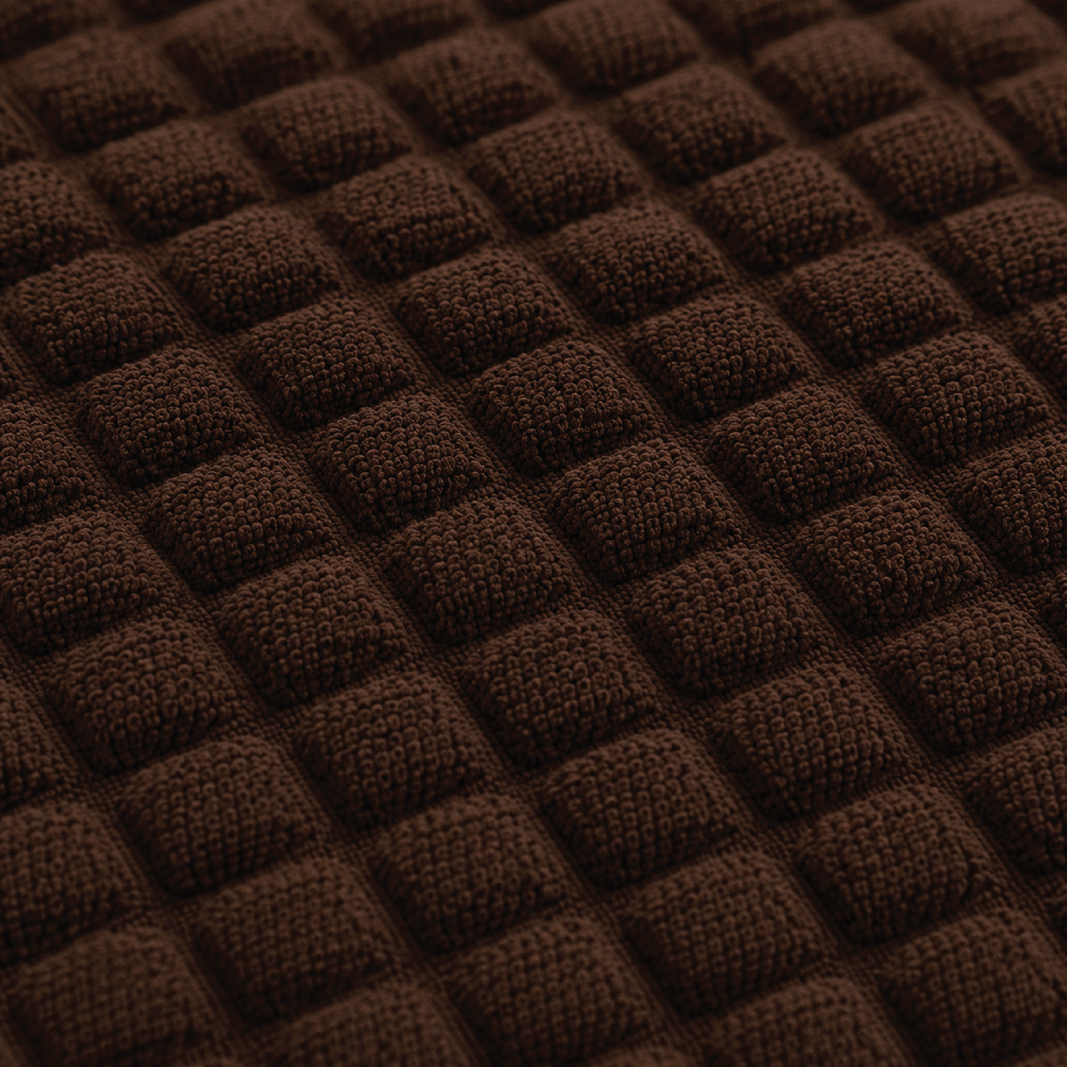 Bubble Turkish L Shape Fitted Sofa Cover Set - Brown