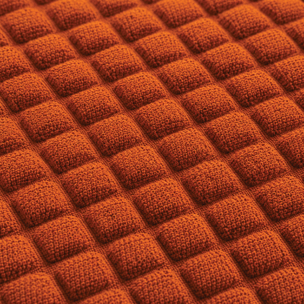 Bubble Turkish Fitted Sofa Cover Set - Copper