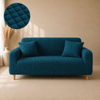 Bubble Turkish Fitted Sofa Cover Set - Zink