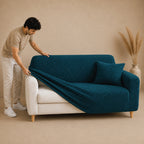 Bubble Turkish Fitted Sofa Cover Set - Zink