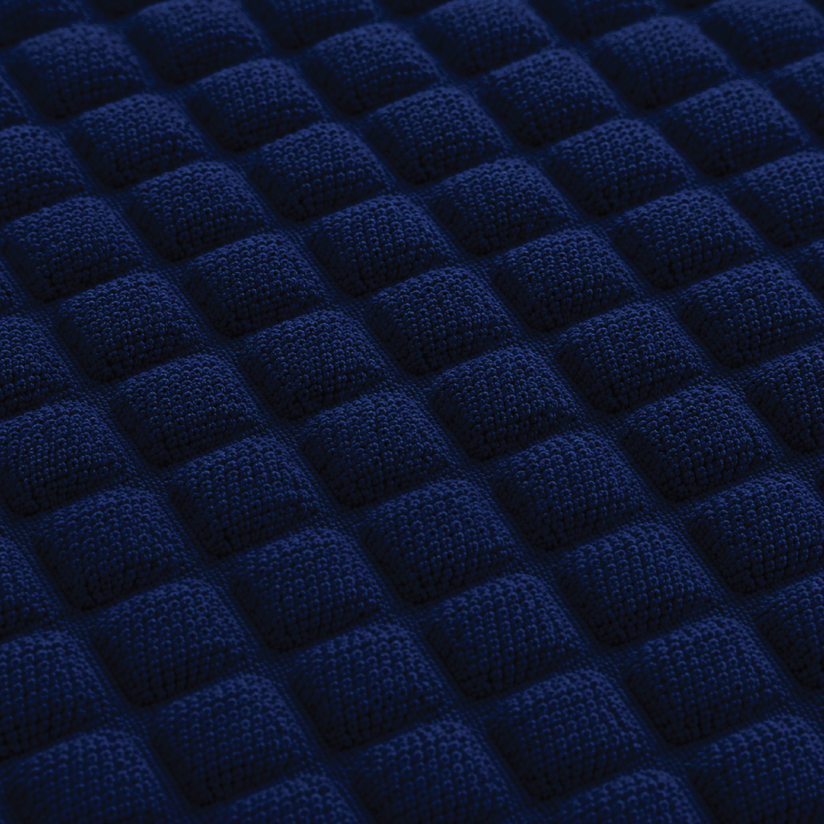 Bubble Turkish L Shape Fitted Sofa Cover Set - Blue