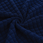 Bubble Turkish L Shape Fitted Sofa Cover Set - Blue