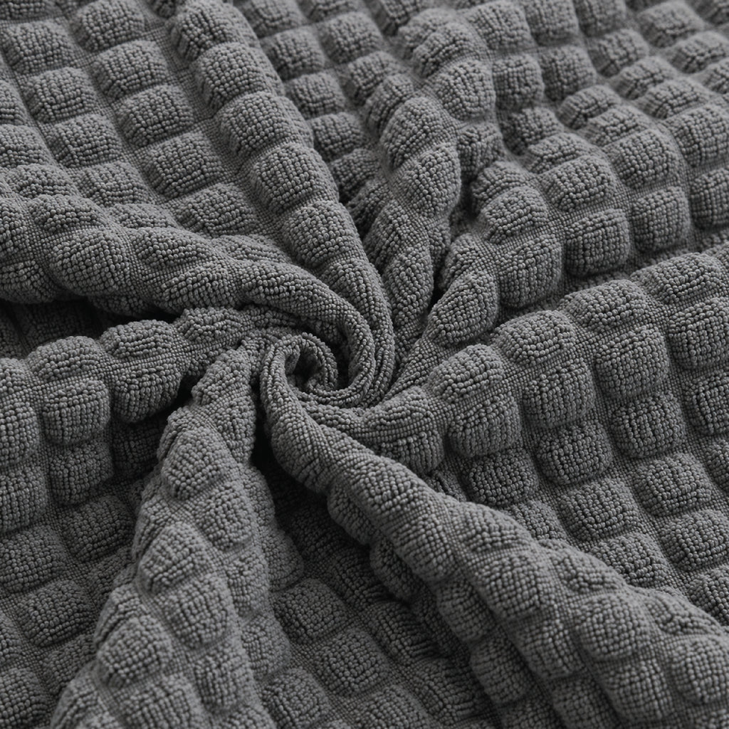 Bubble Turkish Fitted Sofa Cover Set - Grey