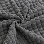Bubble Turkish Fitted Sofa Cover Set - Grey