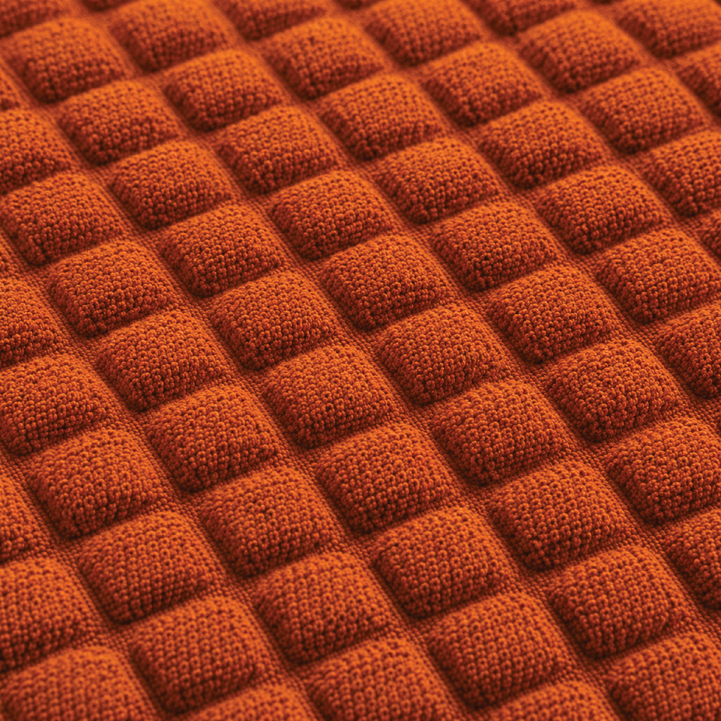 Bubble Turkish Frilled Sofa Cover Set - Copper