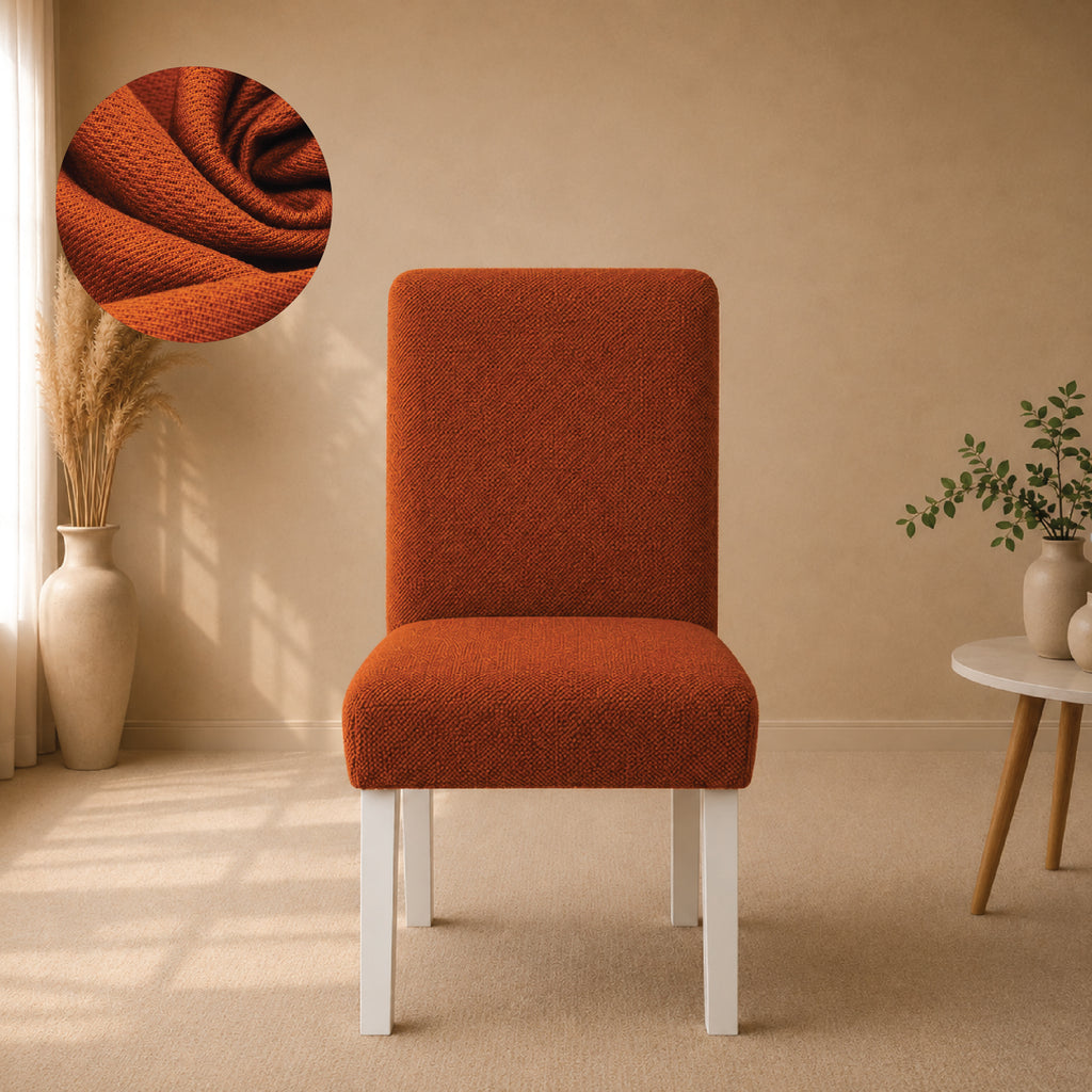 Mesh Turkish Fitted Chair Cover Sets - Copper