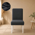 Mesh Turkish Fitted Chair Cover Sets - Grey