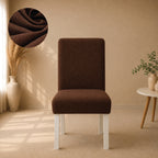 Mesh Turkish Fitted Chair Cover Sets - Brown