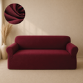 Mesh Turkish Fitted Sofa Covers - Maroon