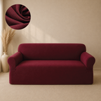 Mesh Turkish Fitted Sofa Covers - Maroon