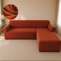 Mesh Turkish L Shape Fitted Sofa Covers - Copper