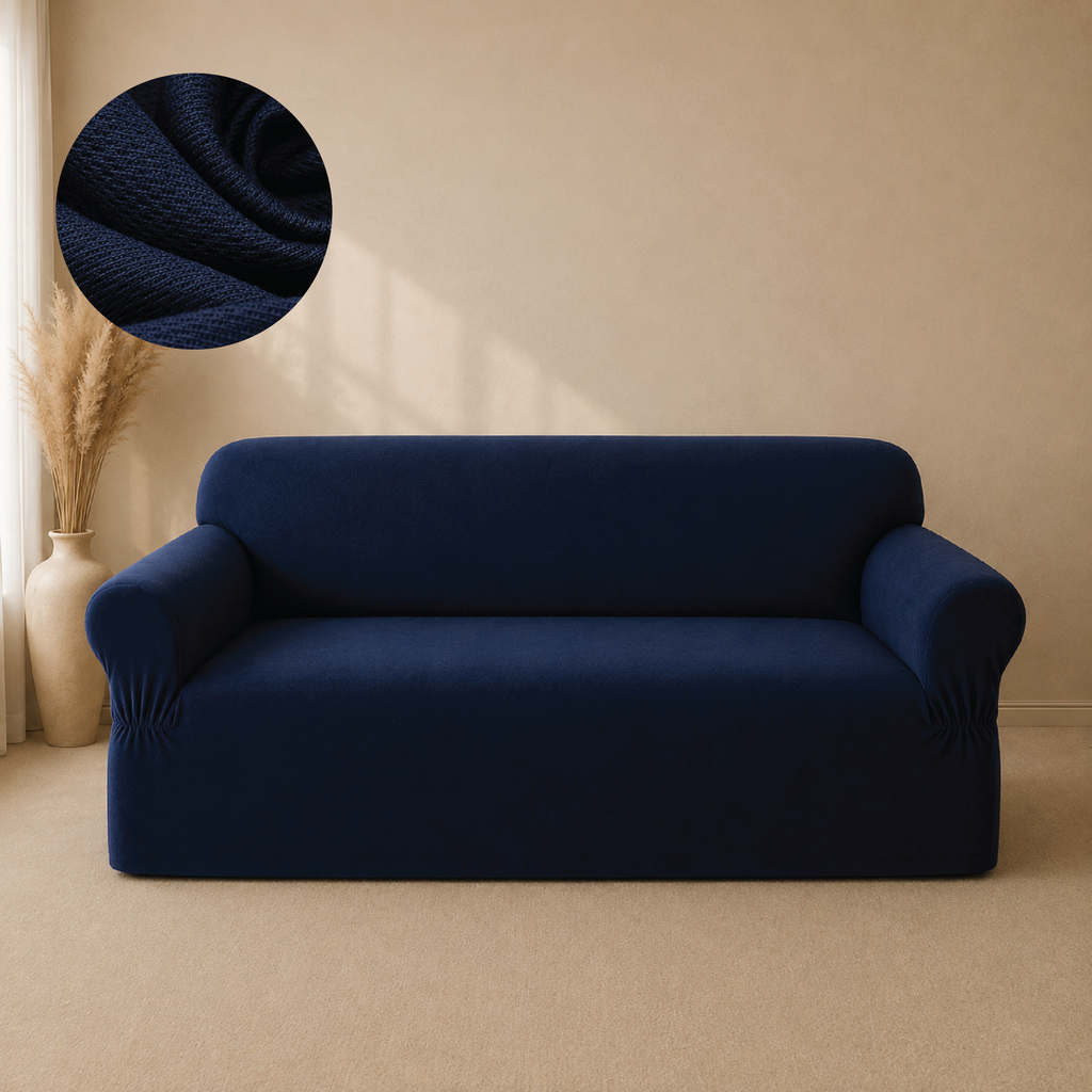 Mesh Turkish Fitted Sofa Covers - Blue