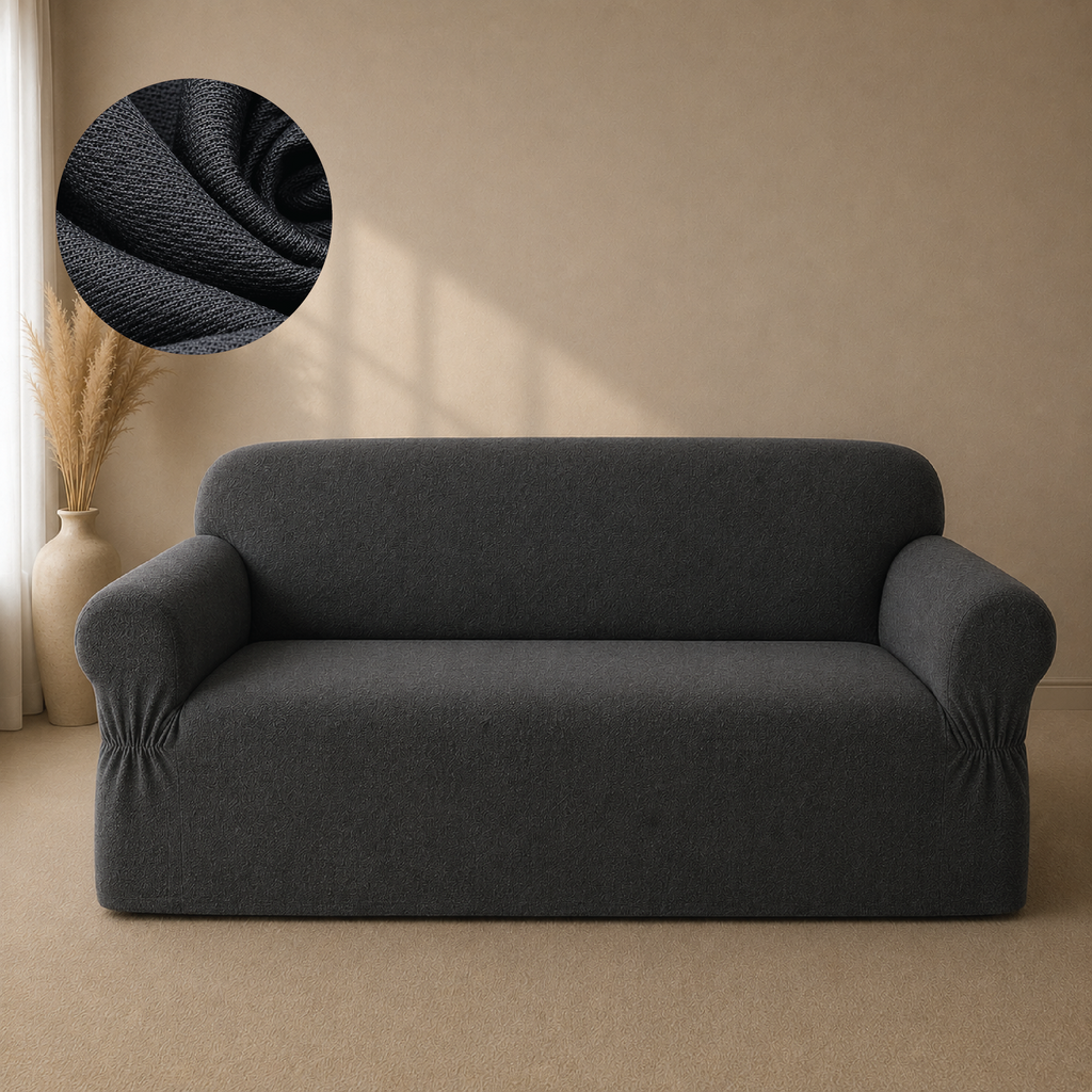 Mesh Turkish Fitted Sofa Covers - Grey