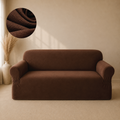 Mesh Turkish Fitted Sofa Covers - Brown
